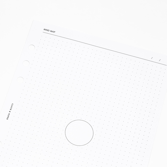 Cloth and Paper Mind Mapping Insert-A5 available in Unpunched & 6-ring 20e - Picture 6 of 8